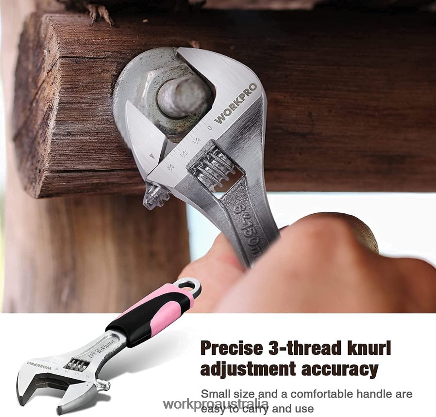 WORKPRO 10 Pcs Household Tools Kit for Women with Screwdriver Bits Holder Set D4R0VT243 Tool Pink