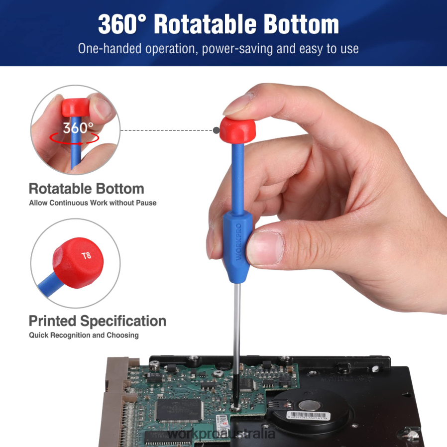 WORKPRO 10-Pcs Precision Screwdriver Set with Case Phillips Slotted Torx Star Magnetic Screwdriver Repair Tool Kit Non-Slip Grip D4R0VT103 Tool New