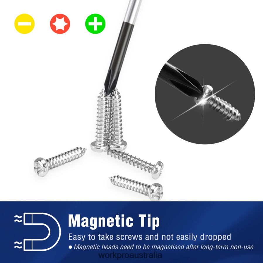 WORKPRO 10-Pcs Precision Screwdriver Set with Case Phillips Slotted Torx Star Magnetic Screwdriver Repair Tool Kit Non-Slip Grip D4R0VT103 Tool New