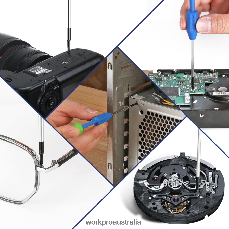 WORKPRO 10-Pcs Precision Screwdriver Set with Case Phillips Slotted Torx Star Magnetic Screwdriver Repair Tool Kit Non-Slip Grip D4R0VT103 Tool New