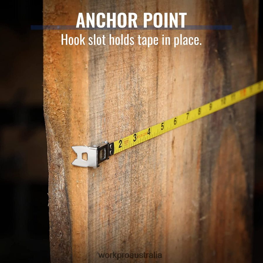 WORKPRO 100 FT Tape Measure Closed Reel Steel Long Tape with Foldable Handle Shock-Resistant Case D4R0VT106 Tool New