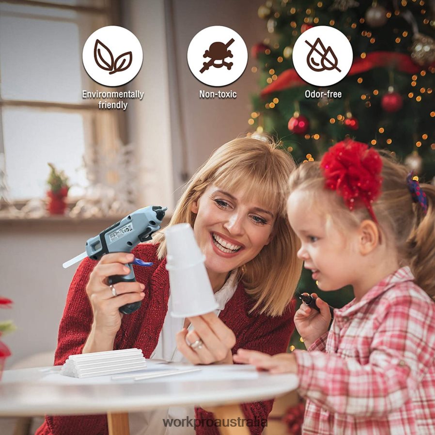 WORKPRO 100-pack Full Size Hot Glue Sticks Compatible with Most Glue Guns D4R0VT196 Tool New