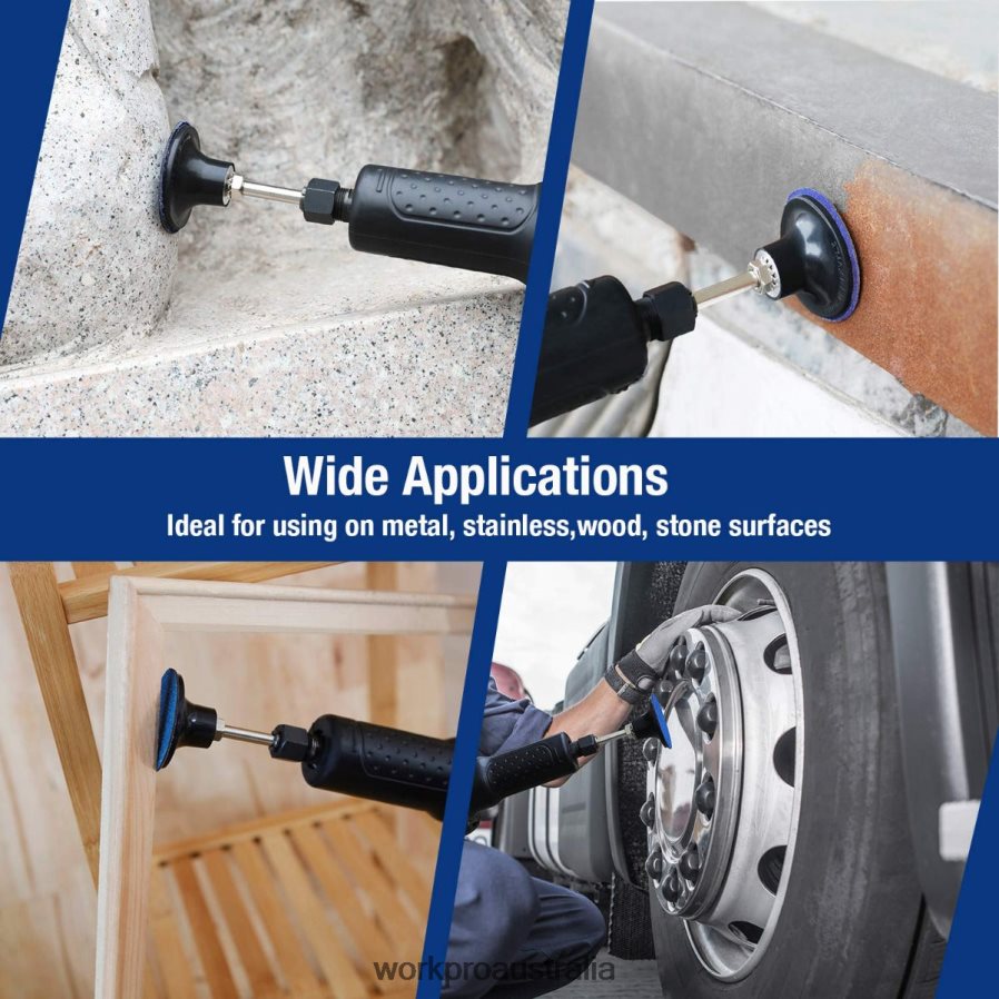 WORKPRO 101 Pcs Sanding Discs Set 2 inch Discs with 1/4 inch Holder D4R0VT193 Tool Useful