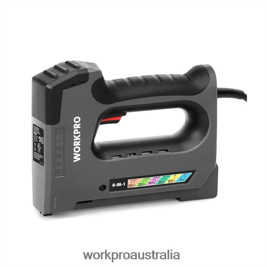 WORKPRO 110V 6 in 1 Electric Stapler Tacker for DIY Project of Woodworking D4R0VT167 Tool Useful