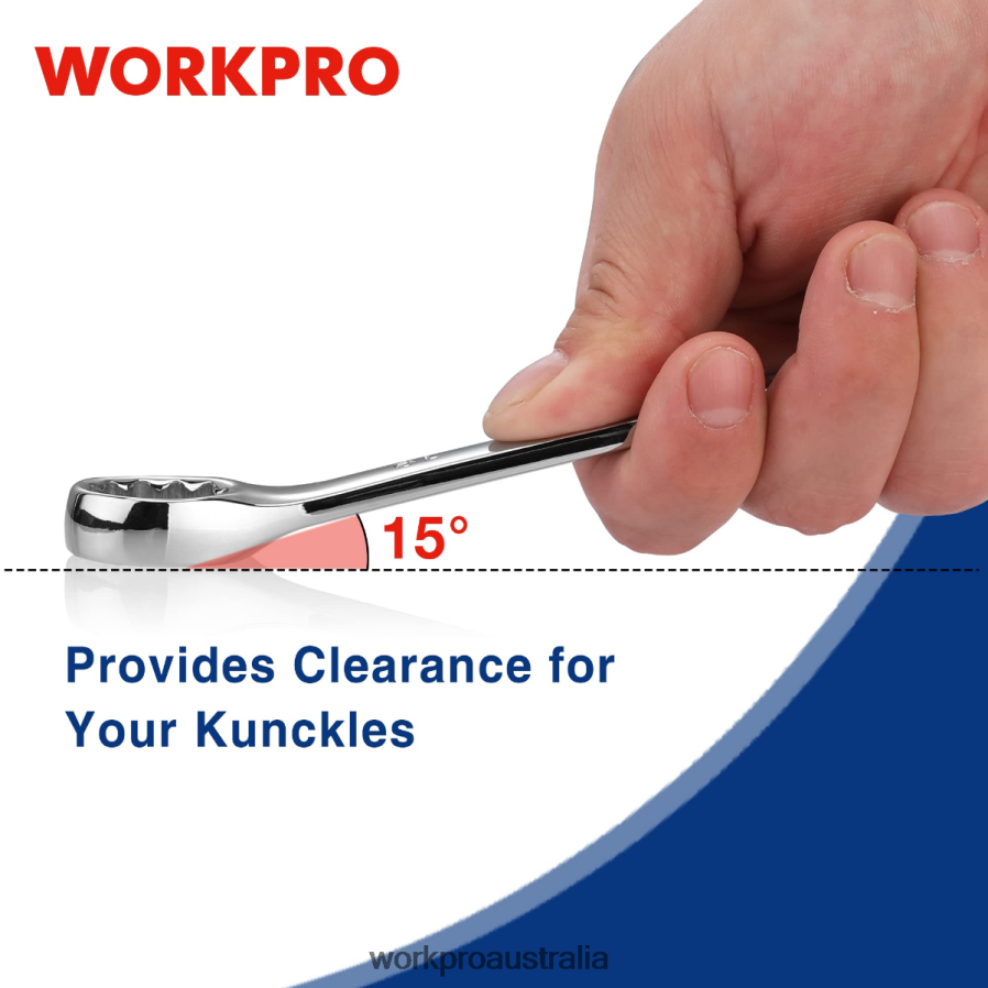 WORKPRO 12 Pcs Metric 8-19mm Premium Cr-V Combination Wrench Set D4R0VT95 Tool New