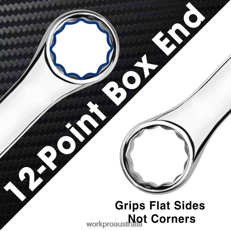 WORKPRO 12 Pcs Metric 8-19mm Premium Cr-V Combination Wrench Set D4R0VT95 Tool New