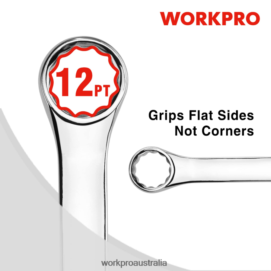 WORKPRO 12 Pcs Metric 8-19mm Premium Cr-V Combination Wrench Set D4R0VT95 Tool New