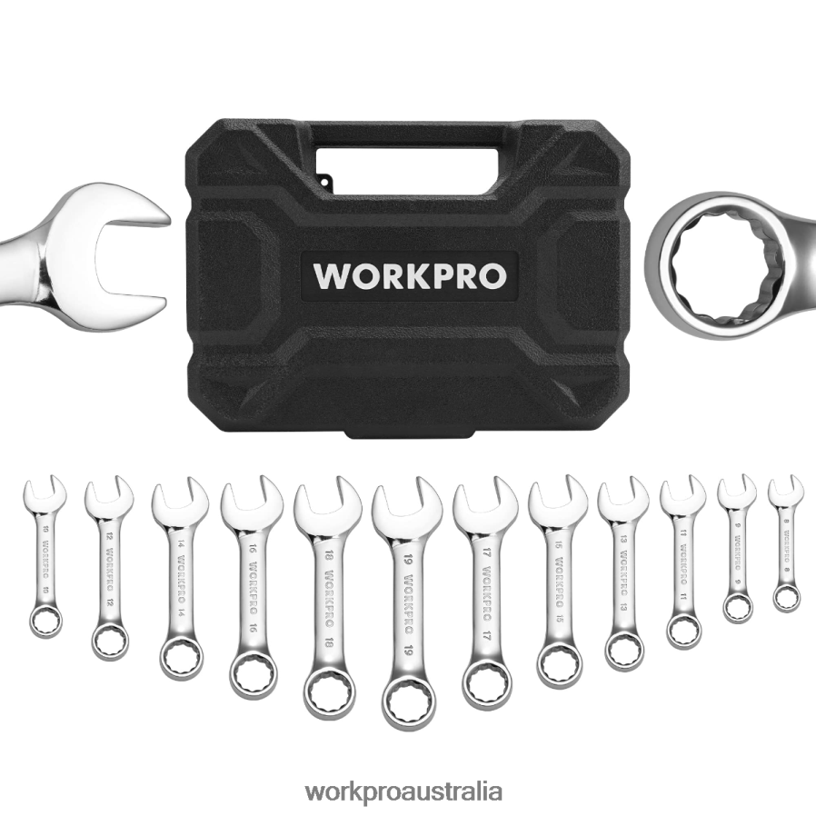 WORKPRO 12 Pcs Stubby Combination Wrench Set D4R0VT97 Tool Helpful