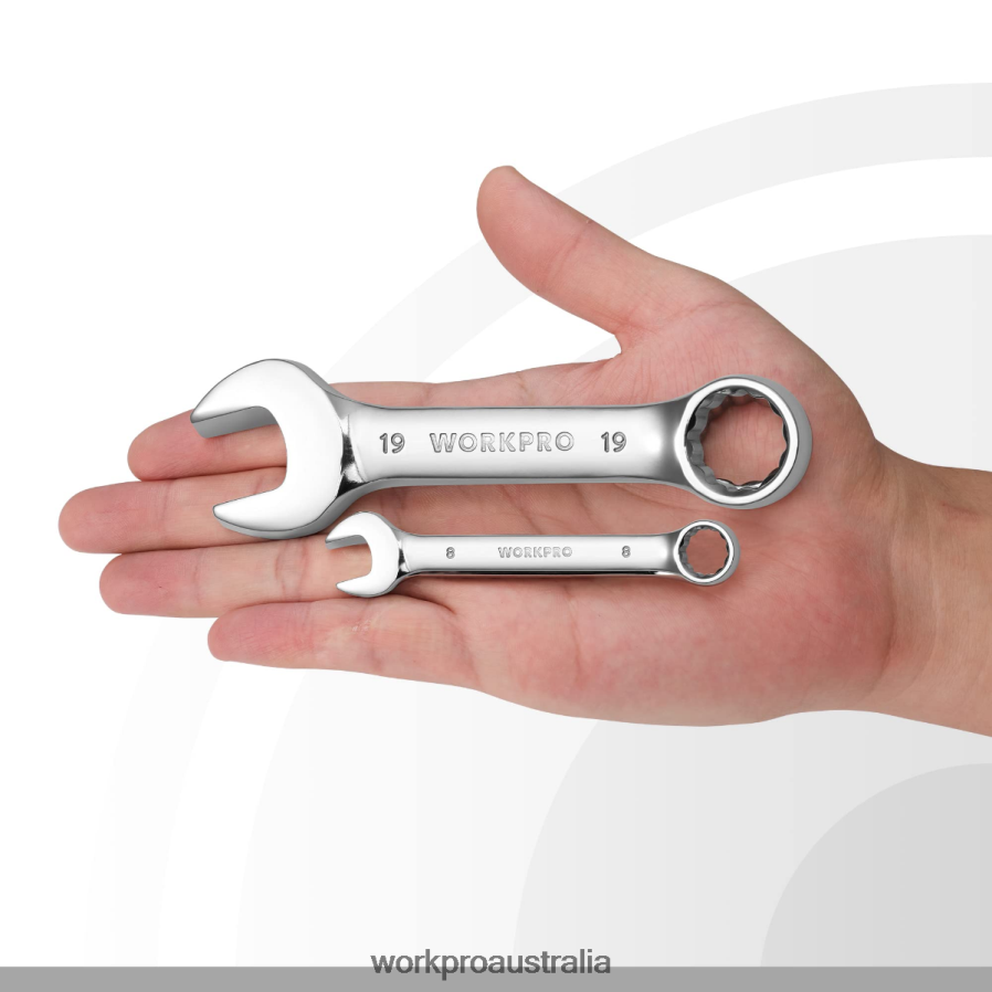 WORKPRO 12 Pcs Stubby Combination Wrench Set D4R0VT97 Tool Helpful