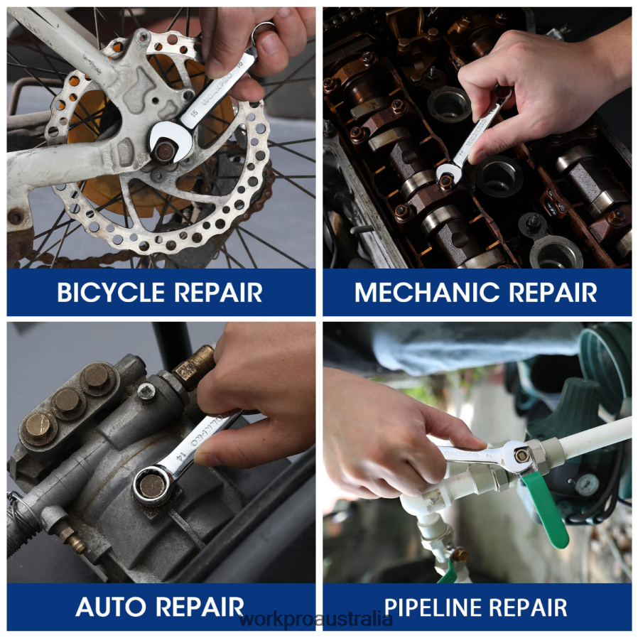 WORKPRO 12 Pcs Stubby Combination Wrench Set D4R0VT97 Tool Helpful