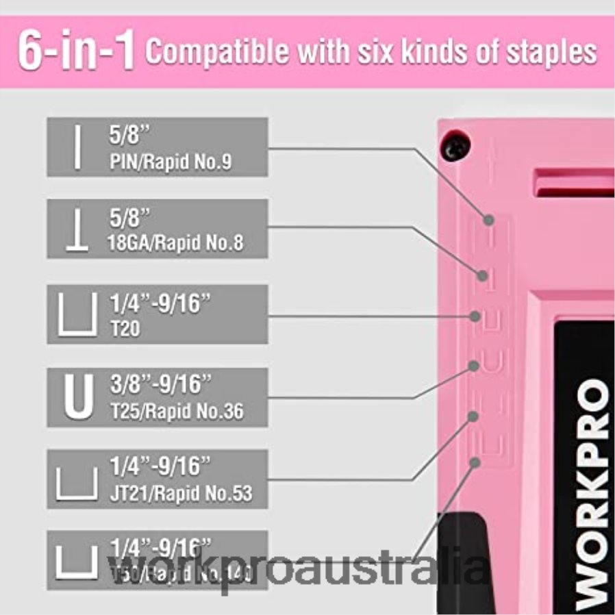 WORKPRO 12V Cordless Drill Driver Kit  103 Pcs Tool Kit  8 Pcs Magnetic Screwdrivers Set  6-in-1 Staple Gun D4R0VT315 Tool Pink