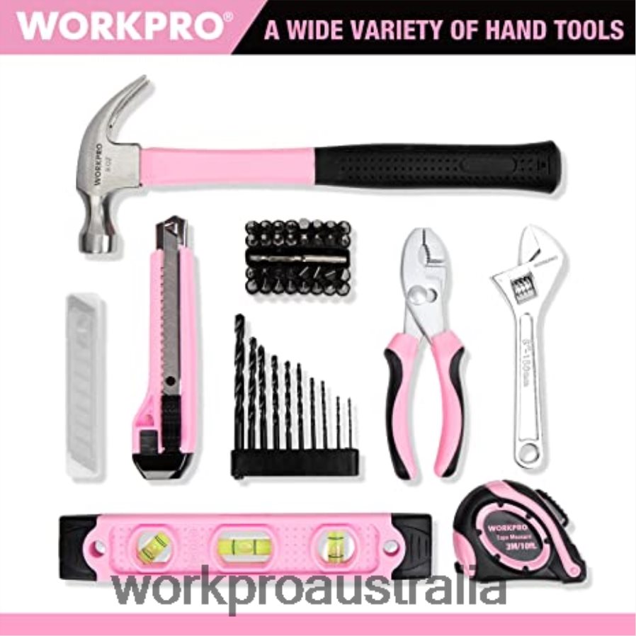 WORKPRO 12V Cordless Drill Set  6-in-1 Staple Gun  8 Pcs Magnetic Screwdrivers Set  Cordless Hot Melt Glue Gun D4R0VT313 Tool Pink