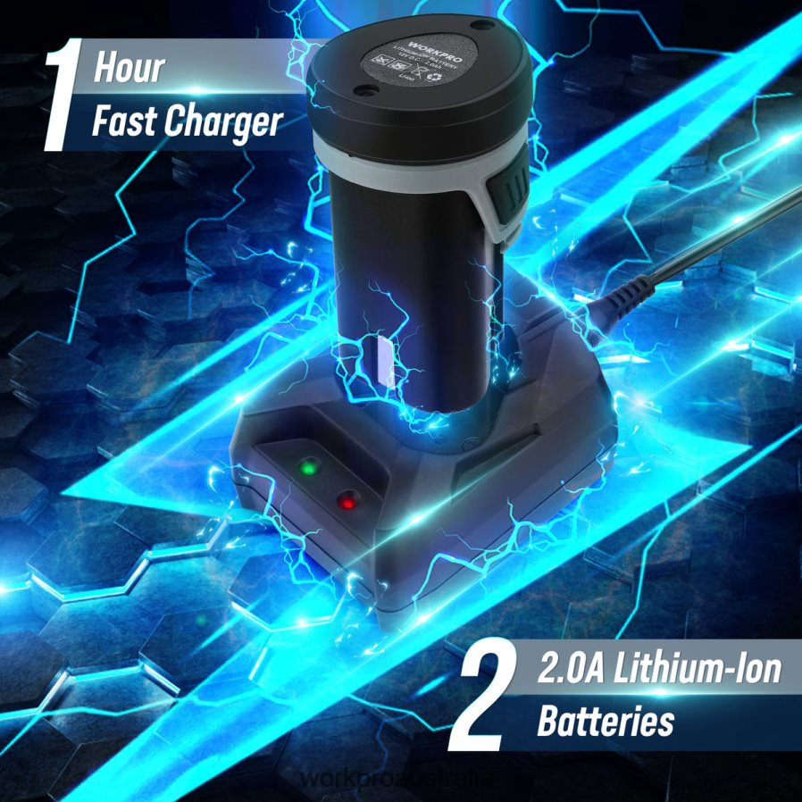 WORKPRO 12V Cordless Polisher Mini Car Detailing Buffer  Sander Machine Kit with 2 Li-Ion Batteries D4R0VT229 Tool Useful