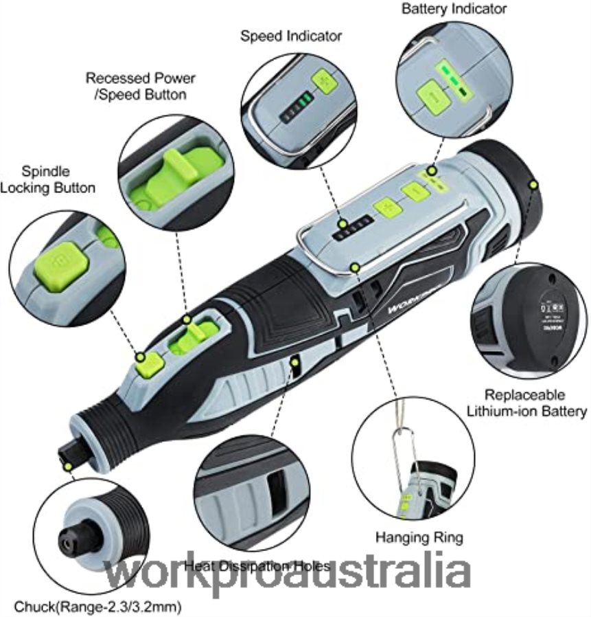 WORKPRO 12V Cordless Rotary Tool Kit  276-piece Rotary Tool Accessories Kit  8-Piece Clamp Set  4-in-1 Staple Gun Kit D4R0VT317 Tool Morden