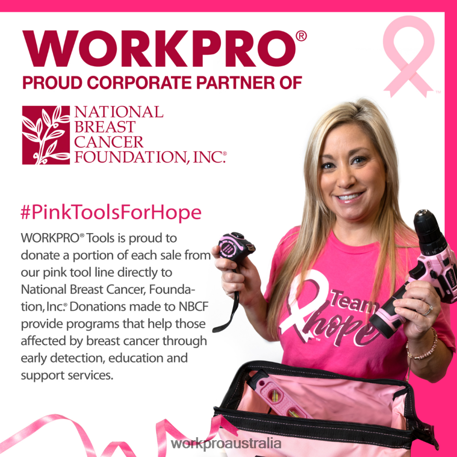 WORKPRO 13-Inch Tool Bag Soft Cloth Tool Storage Bags D4R0VT29 Storage Pink