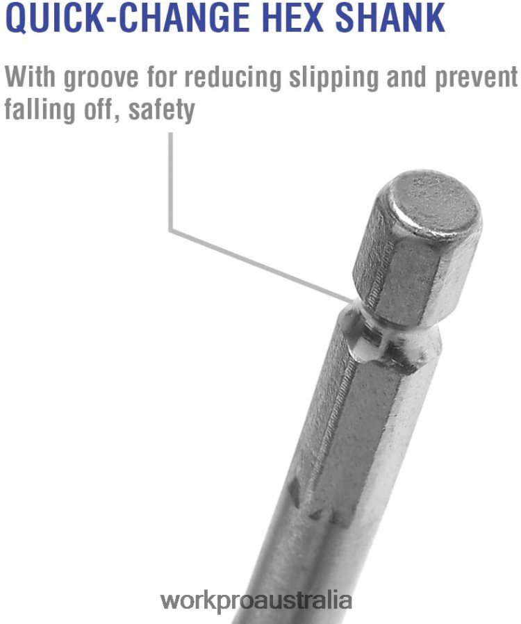 WORKPRO 13 Pcs Spade Drill Bit Set in SAE with Nylon Storage Pouch D4R0VT211 Tool Helpful