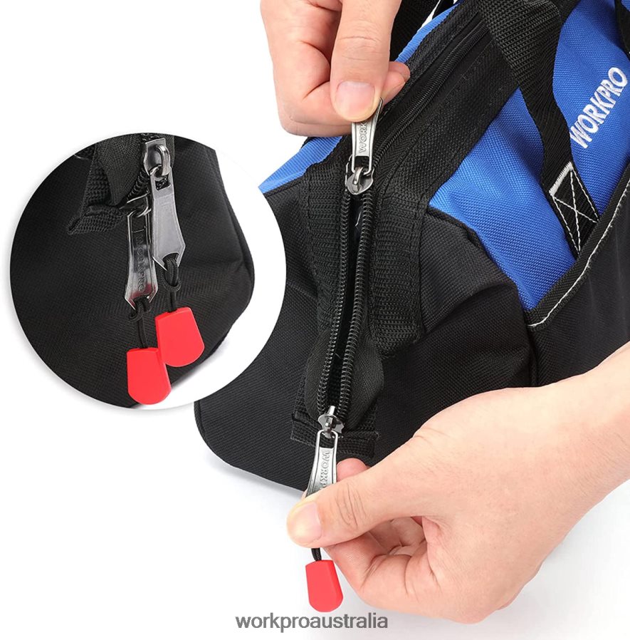 WORKPRO 13-inch Wide Mouth Tool Tote Bag D4R0VT28 Storage Useful