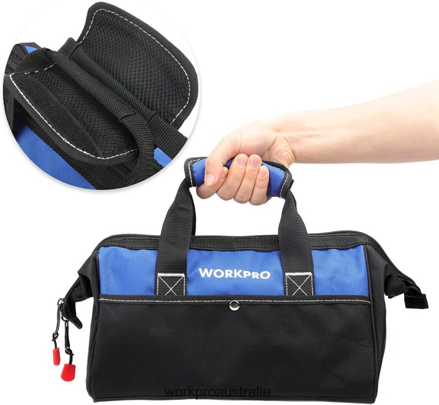 WORKPRO 13-inch Wide Mouth Tool Tote Bag D4R0VT28 Storage Useful