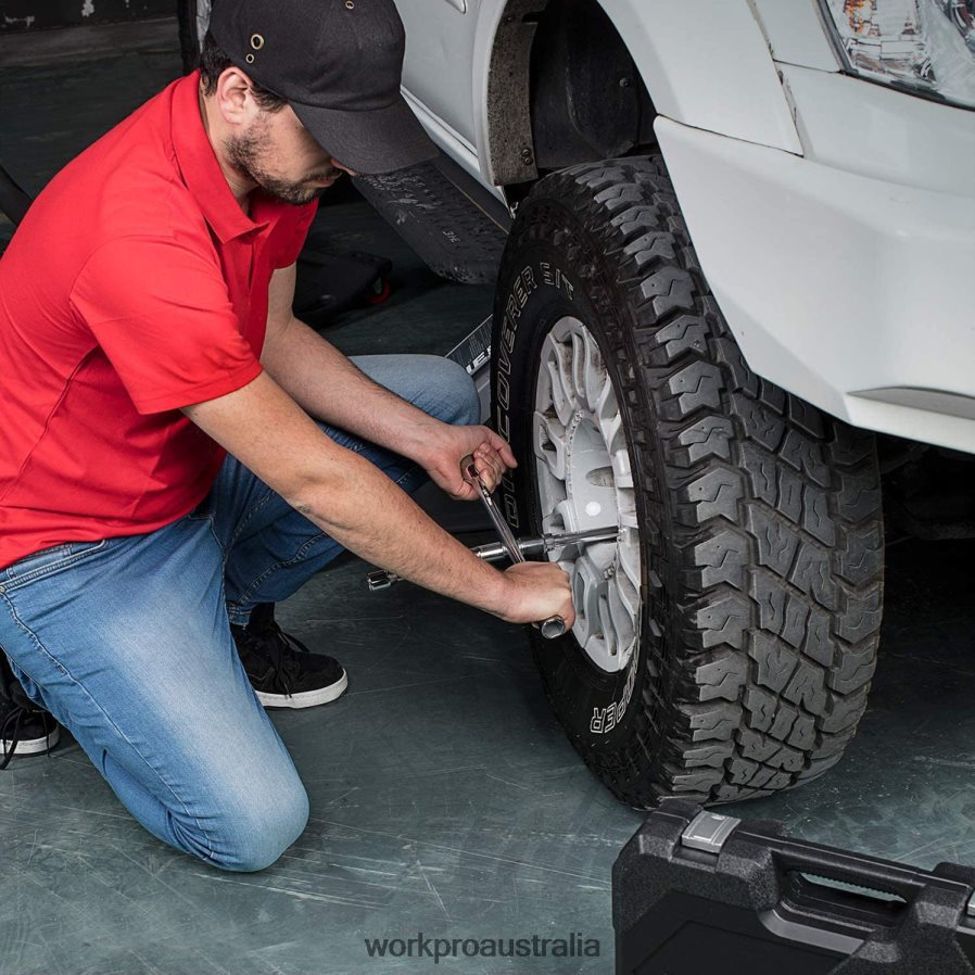 WORKPRO 14-Inch Universal Folding Lug 4-Way Cross Wrench D4R0VT90 Tool Helpful