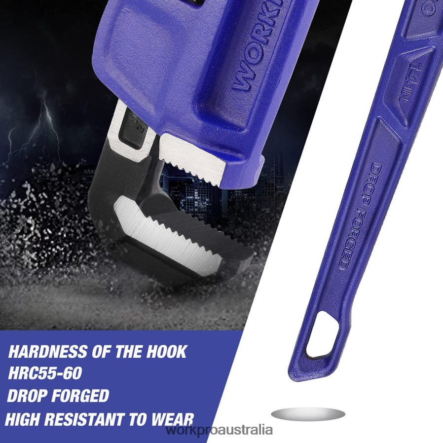 WORKPRO 14-inch Heavy Duty Straight Plumbing Wrench D4R0VT89 Tool Useful