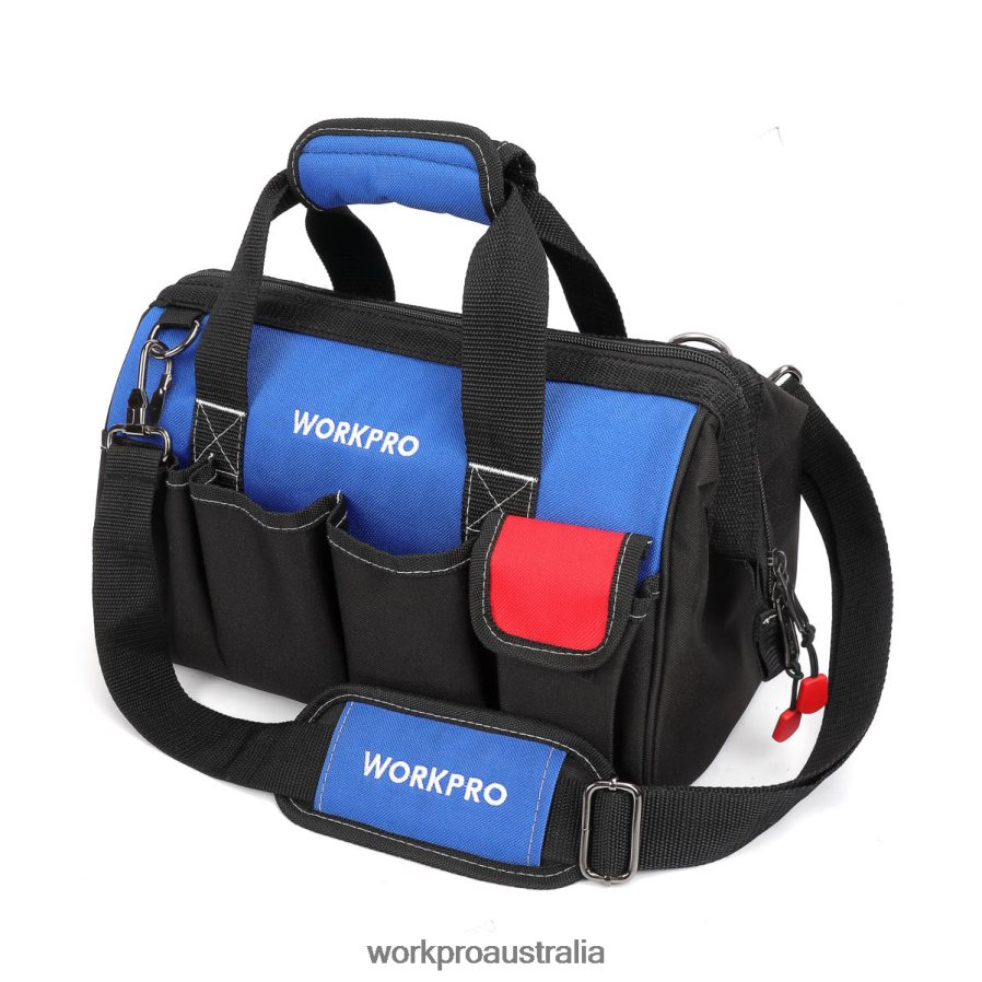 WORKPRO 14-inch Tool Bag Multi-pocket Tool Organizer with Adjustable Shoulder Strap D4R0VT31 Storage Useful