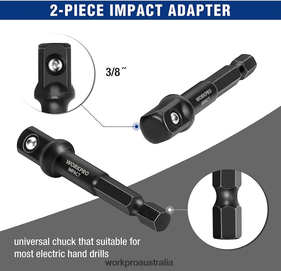 WORKPRO 15 Pcs Impact Bolt  Nut Remover Set D4R0VT128 Tool Useful