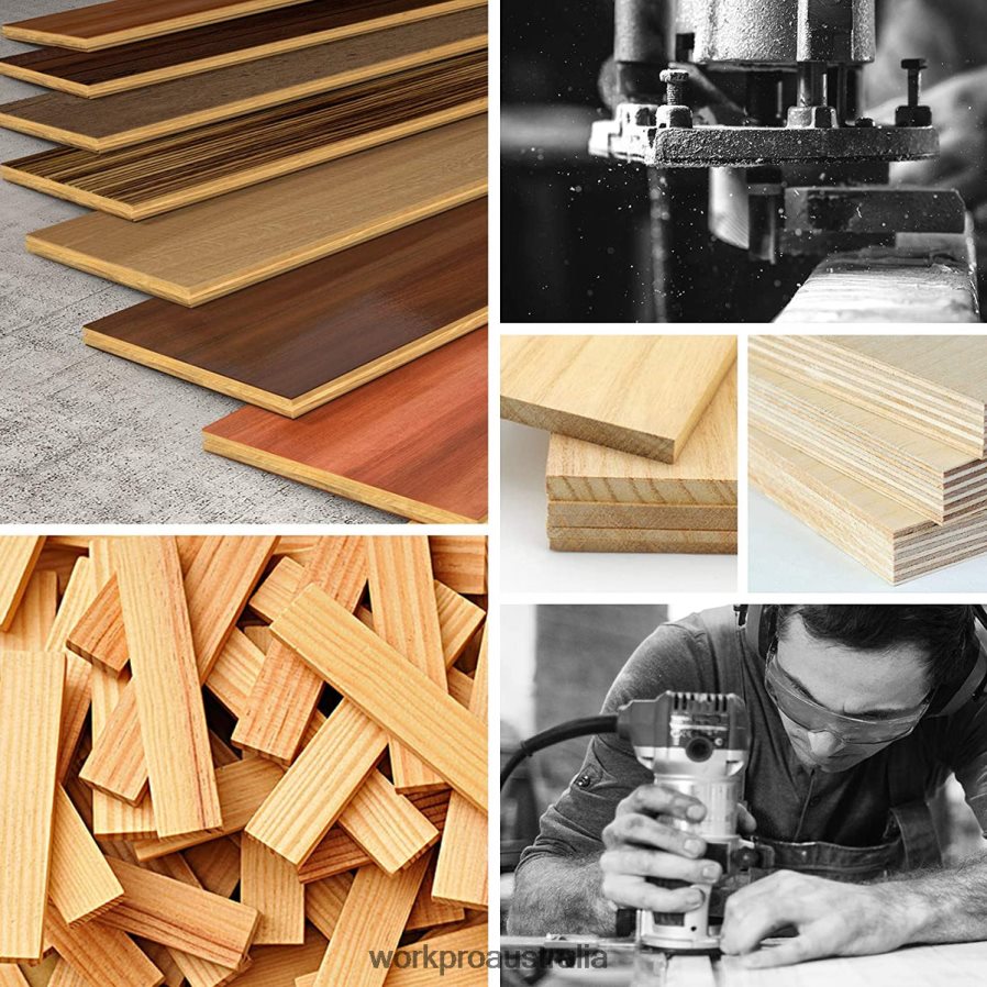 WORKPRO 15 Pcs Router Bits Set 1/4-Inch Shank Tungsten Carbide Router Bits D4R0VT130 Tool Morden