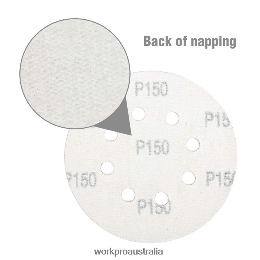 WORKPRO 150 Pcs Sanding Discs Set for Random Orbital Sander D4R0VT197 Tool Helpful