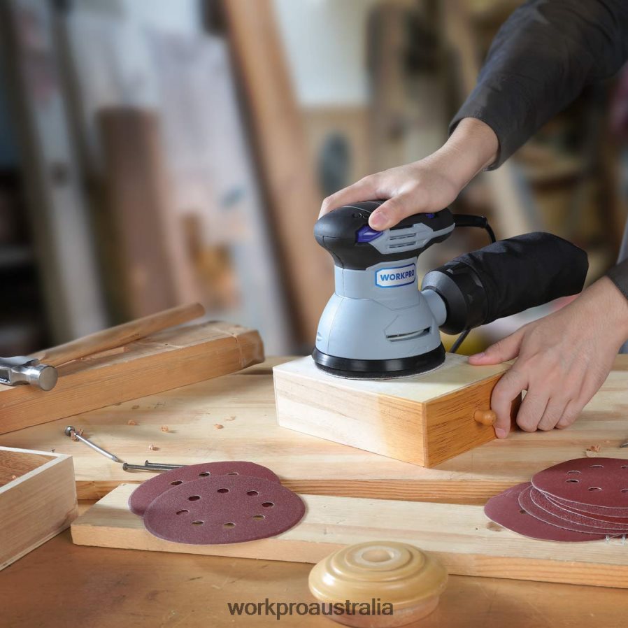 WORKPRO 150 Pcs Sanding Discs Set for Random Orbital Sander D4R0VT197 Tool Helpful