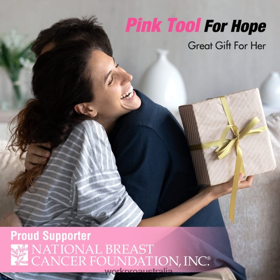 WORKPRO 157-Piece Cordless Drill Combo Kit with 20V Cordless Lithium-ion D4R0VT259 Tool Pink/Grey