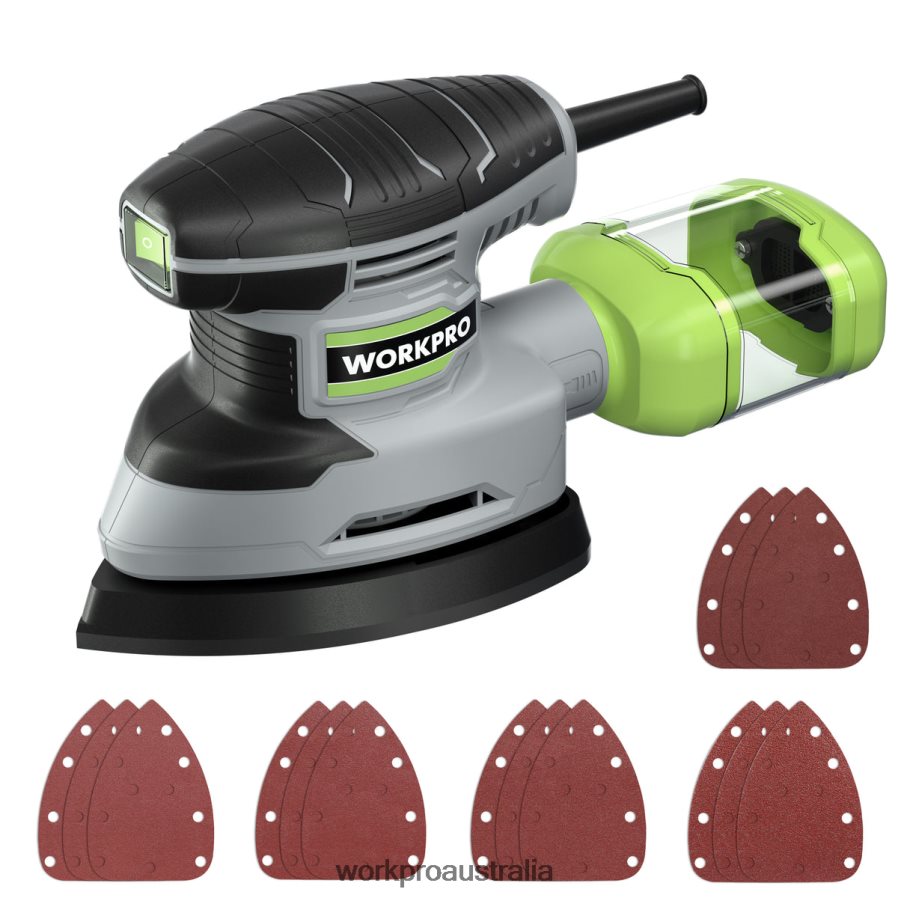 WORKPRO 16 Amp Detail Sander 13000 OPM Compact Electric Sander with Dust Collector D4R0VT239 Tool Helpful