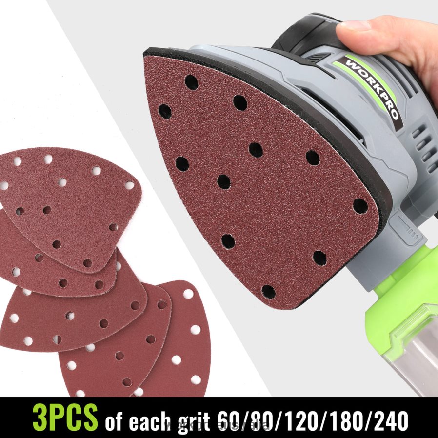 WORKPRO 16 Amp Detail Sander 13000 OPM Compact Electric Sander with Dust Collector D4R0VT239 Tool Helpful