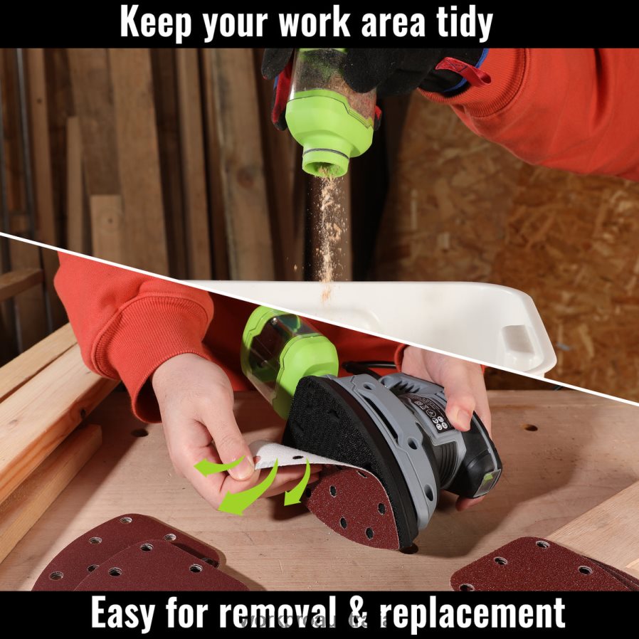 WORKPRO 16 Amp Detail Sander 13000 OPM Compact Electric Sander with Dust Collector D4R0VT239 Tool Helpful