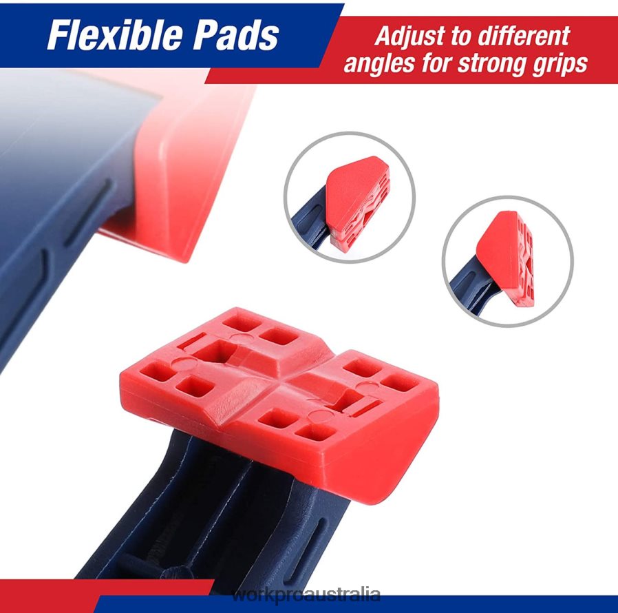 WORKPRO 16 Pcs Nylon Spring Clamp Set for Woodworking Photography Studios and DIY Works D4R0VT119 Tool Blue