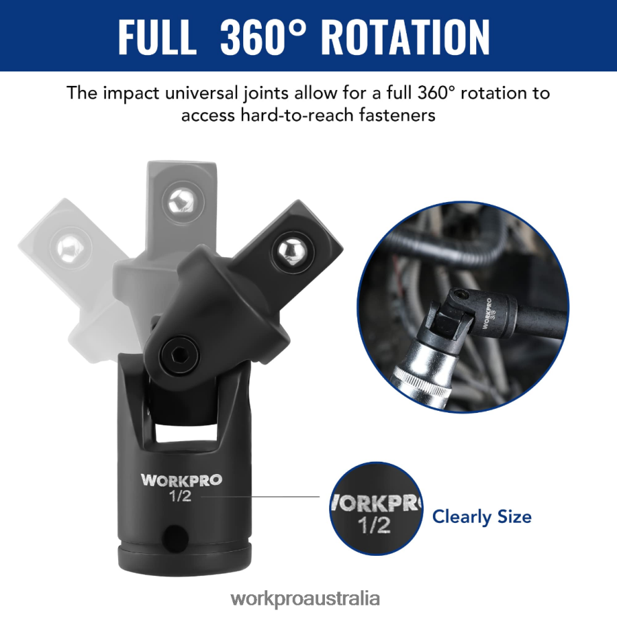 WORKPRO 18 Pcs Drive Tool Accessory Set D4R0VT137 Tool Morden