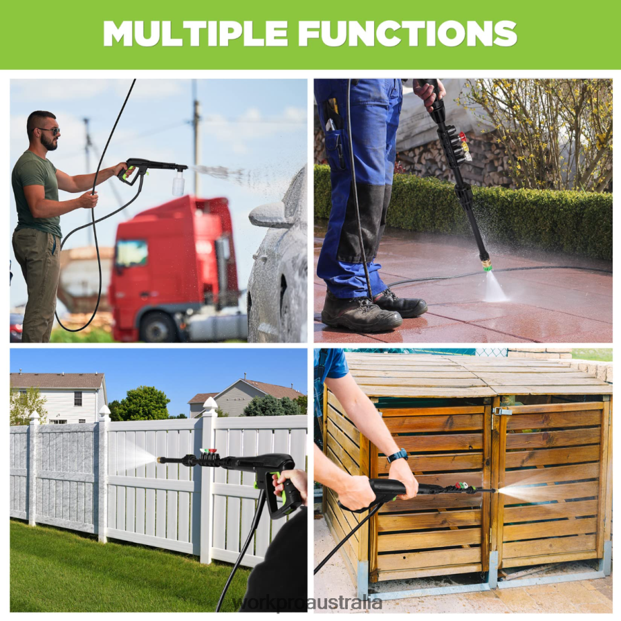 WORKPRO 1900 Max PSI 18 GPM 12-Amp Compact Electric High Pressure Washer D4R0VT299 Tool Helpful