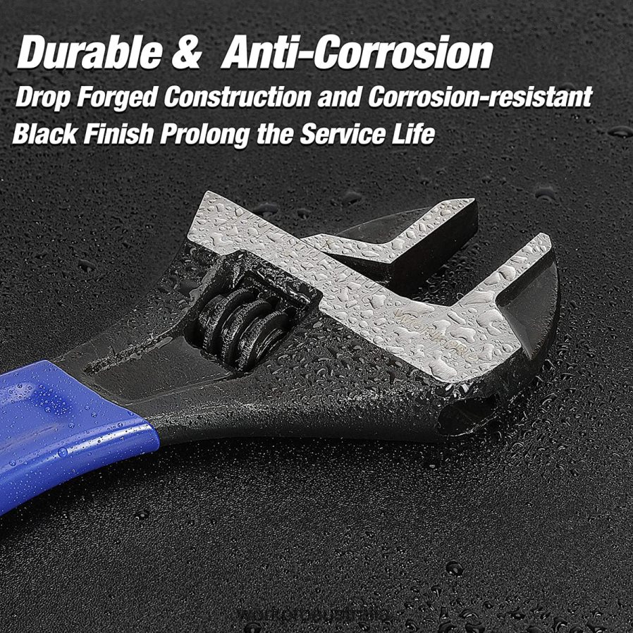 WORKPRO 2 Pcs Adjustable Wrench Set for Home GarageWorkshop and DIY D4R0VT87 Tool Helpful