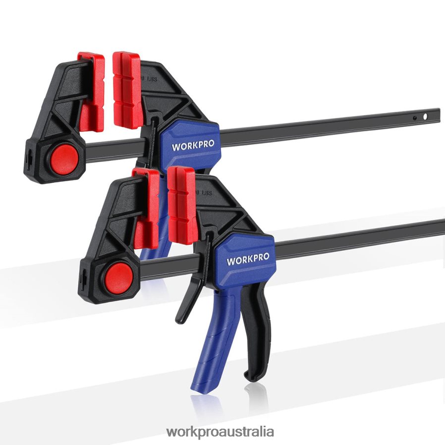 WORKPRO 2 Pcs Bar Clamps for Woodworking Medium Duty 300lbs One-Handed Clamp/Spreader D4R0VT123 Tool Helpful