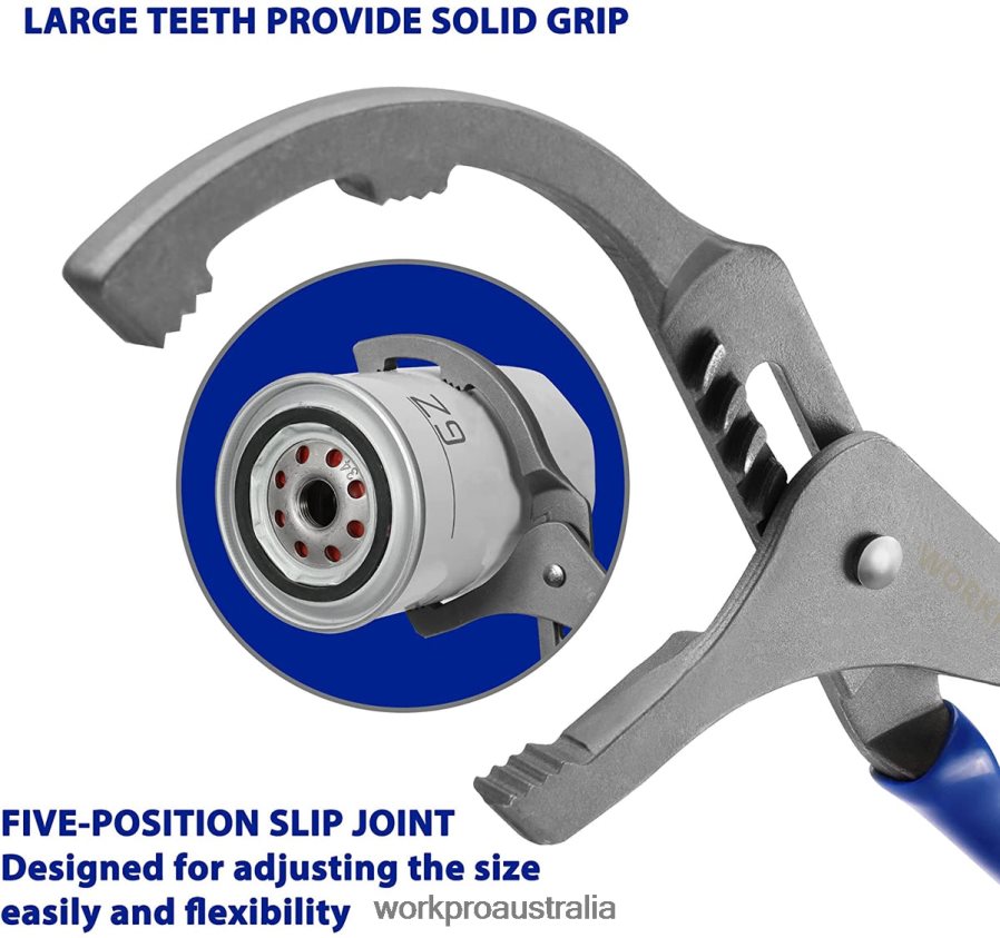 WORKPRO 2 Pcs Oil Filter Wrench/Pliers Set D4R0VT76 Tool Useful