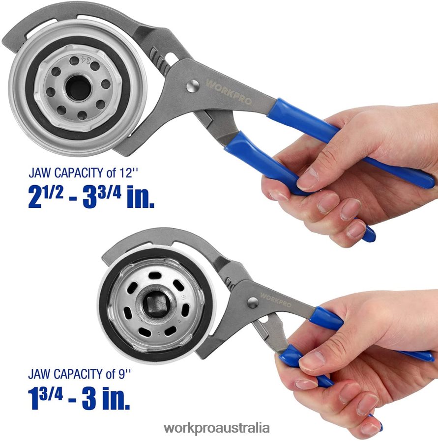 WORKPRO 2 Pcs Oil Filter Wrench/Pliers Set D4R0VT76 Tool Useful