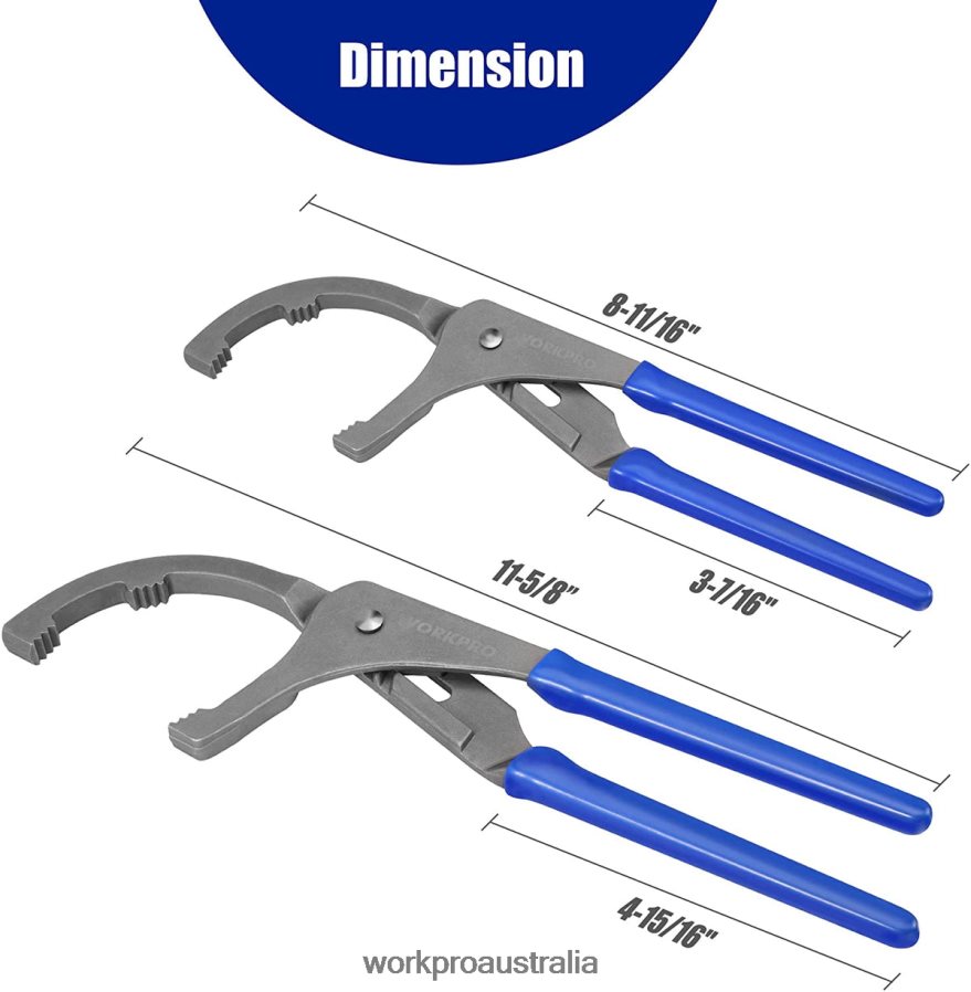 WORKPRO 2 Pcs Oil Filter Wrench/Pliers Set D4R0VT76 Tool Useful
