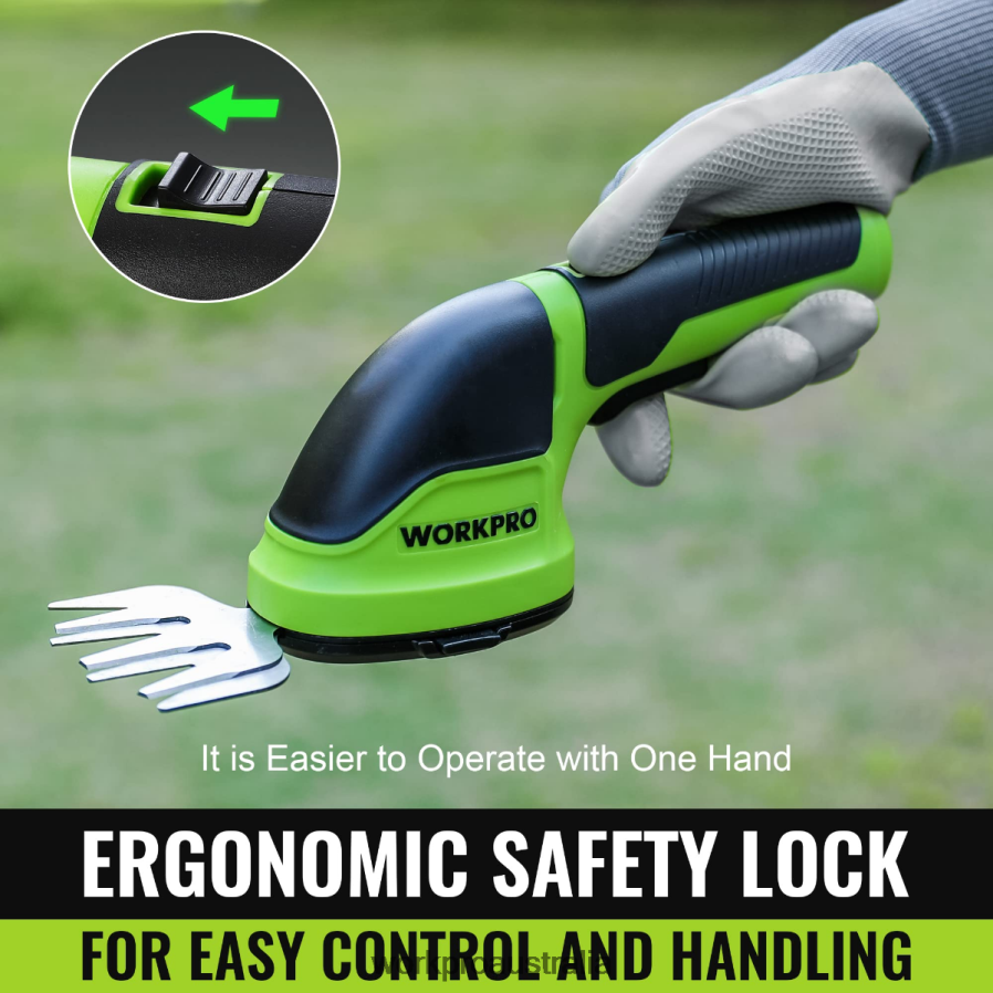 WORKPRO 2 in 1 Handheld 36V Electric Cordless Shrubbery Trimmer Hedge Shears/Grass Cutter D4R0VT268 Tool Pink/Green/White