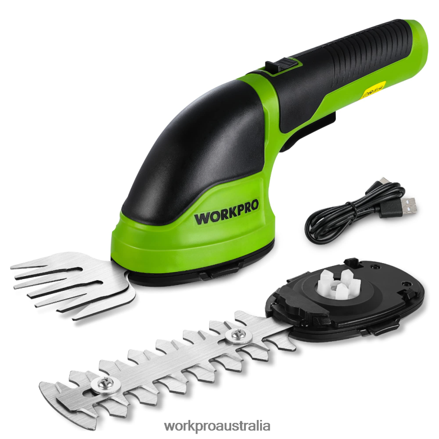 WORKPRO 2 in 1 Handheld 36V Electric Cordless Shrubbery Trimmer Hedge Shears/Grass Cutter D4R0VT268 Tool Pink/Green/White