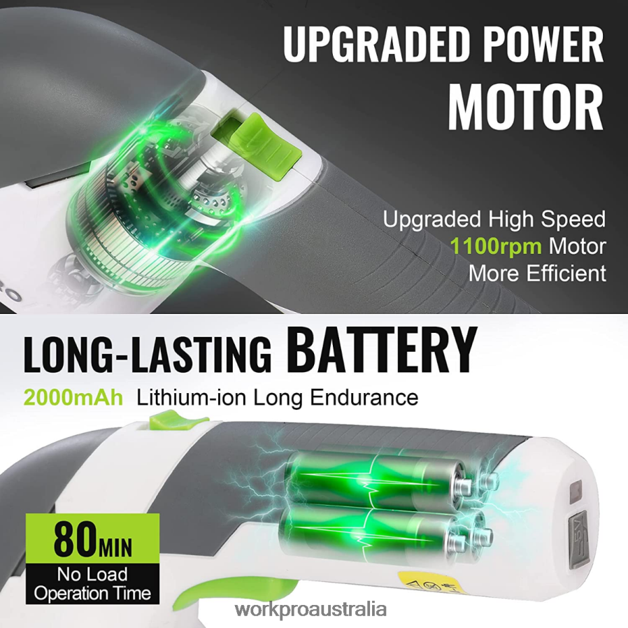 WORKPRO 2 in 1 Handheld 72V Electric Cordless Shrubbery Trimmer Hedge Shears/Grass Cutter D4R0VT269 Tool Pink/Green/White