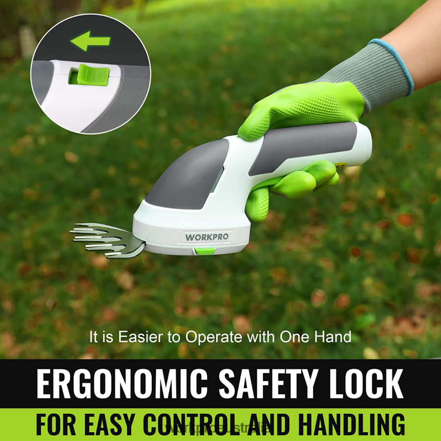 WORKPRO 2 in 1 Handheld 72V Electric Cordless Shrubbery Trimmer Hedge Shears/Grass Cutter D4R0VT269 Tool Pink/Green/White