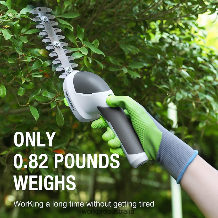 WORKPRO 2 in 1 Handheld 72V Electric Cordless Shrubbery Trimmer Hedge Shears/Grass Cutter D4R0VT269 Tool Pink/Green/White