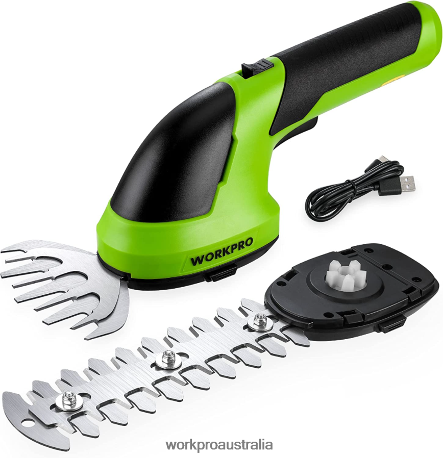 WORKPRO 2 in 1 Handheld 72V Electric Cordless Shrubbery Trimmer Hedge Shears/Grass Cutter D4R0VT269 Tool Pink/Green/White