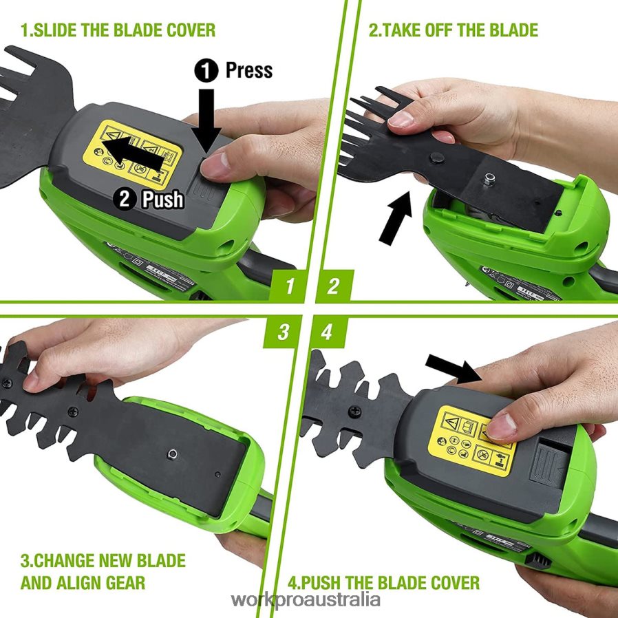 WORKPRO 2 in 1 Handheld Hedge Trimmer 72V Electric Grass Trimmer Hedge Shears/Grass Cutter D4R0VT294 Tool Morden