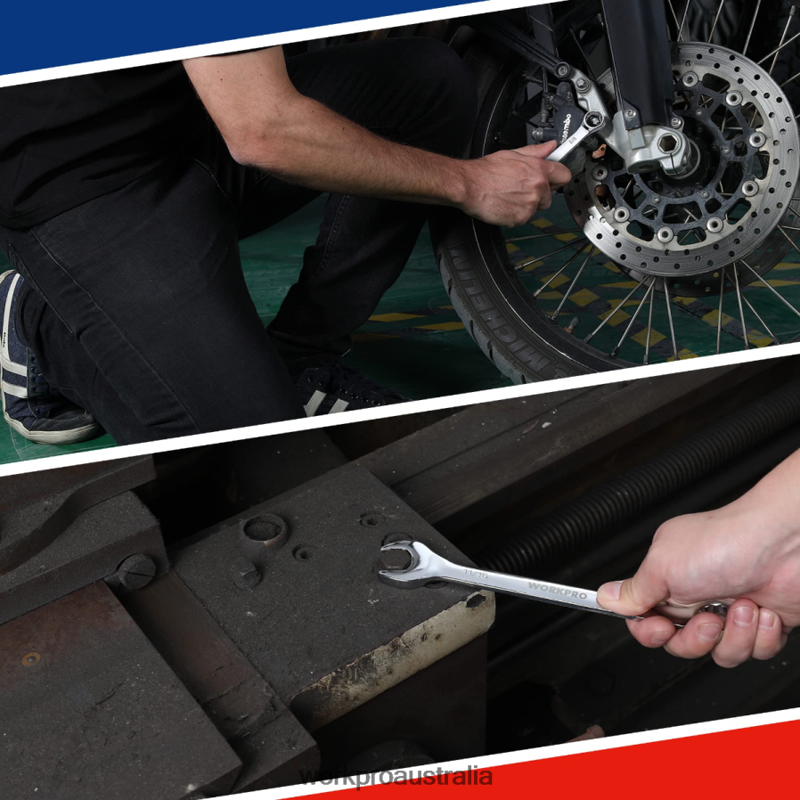 WORKPRO 20 Pcs Metric  SAE Combination Cr-V 12-point Wrench Set D4R0VT93 Tool Morden