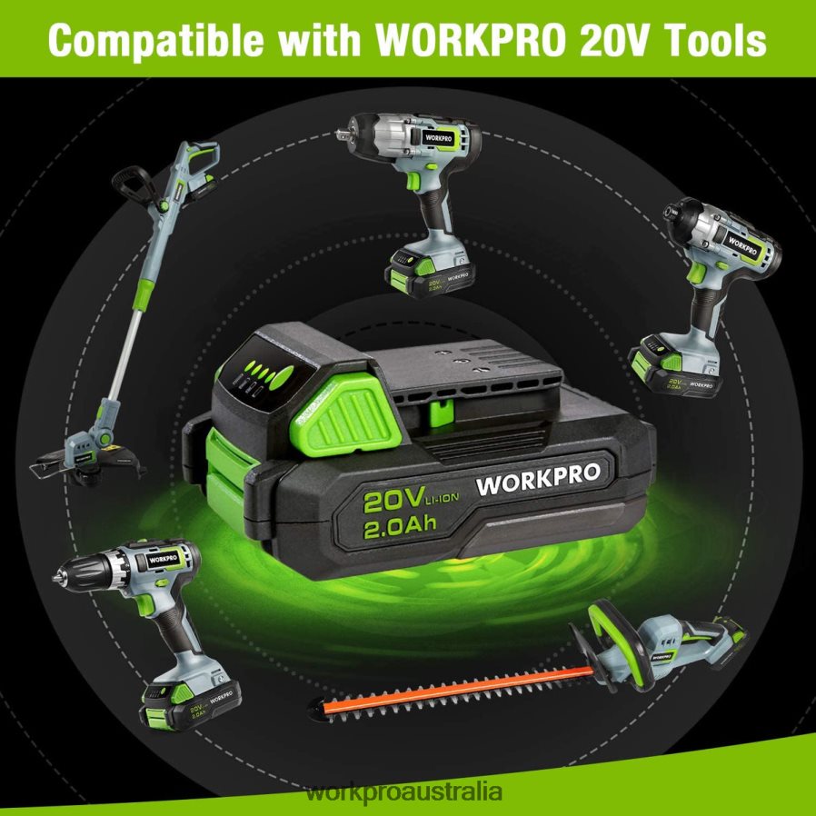 WORKPRO 20V 20Ah Lithium-ion Battery Pack D4R0VT218 Tool Morden